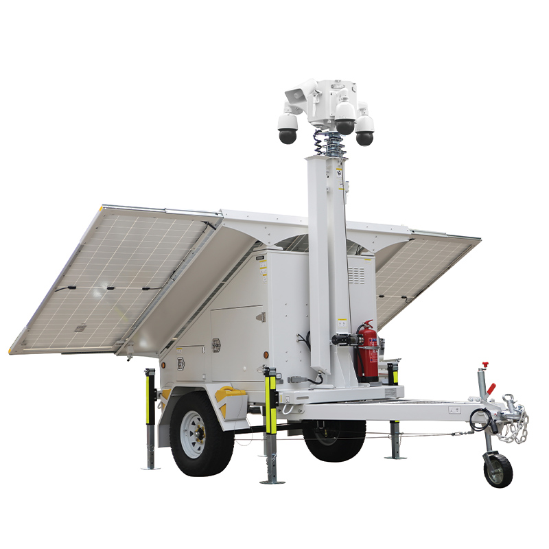 Maximum solar solar surveillance tower, 4 panels